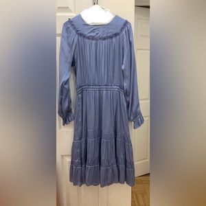 Yakira Bella Blue Ruffle Dress